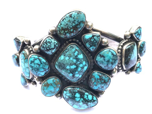 Turquoise cluster bracelet