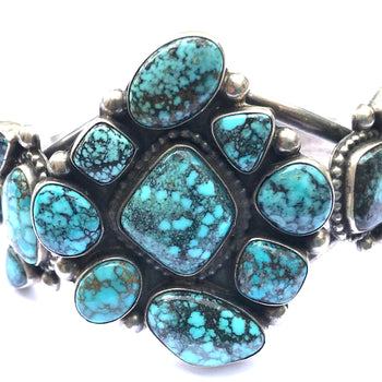 Turquoise cluster bracelet