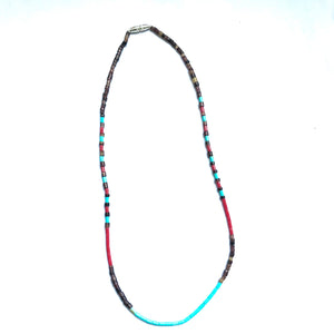 Micro multi stone necklace