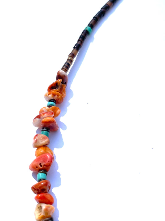 Spiny  and turquoise necklace