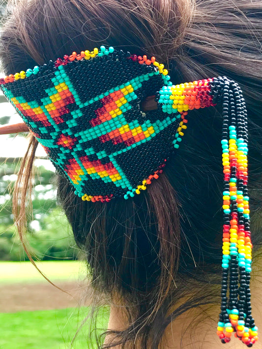 Beaded hair pin