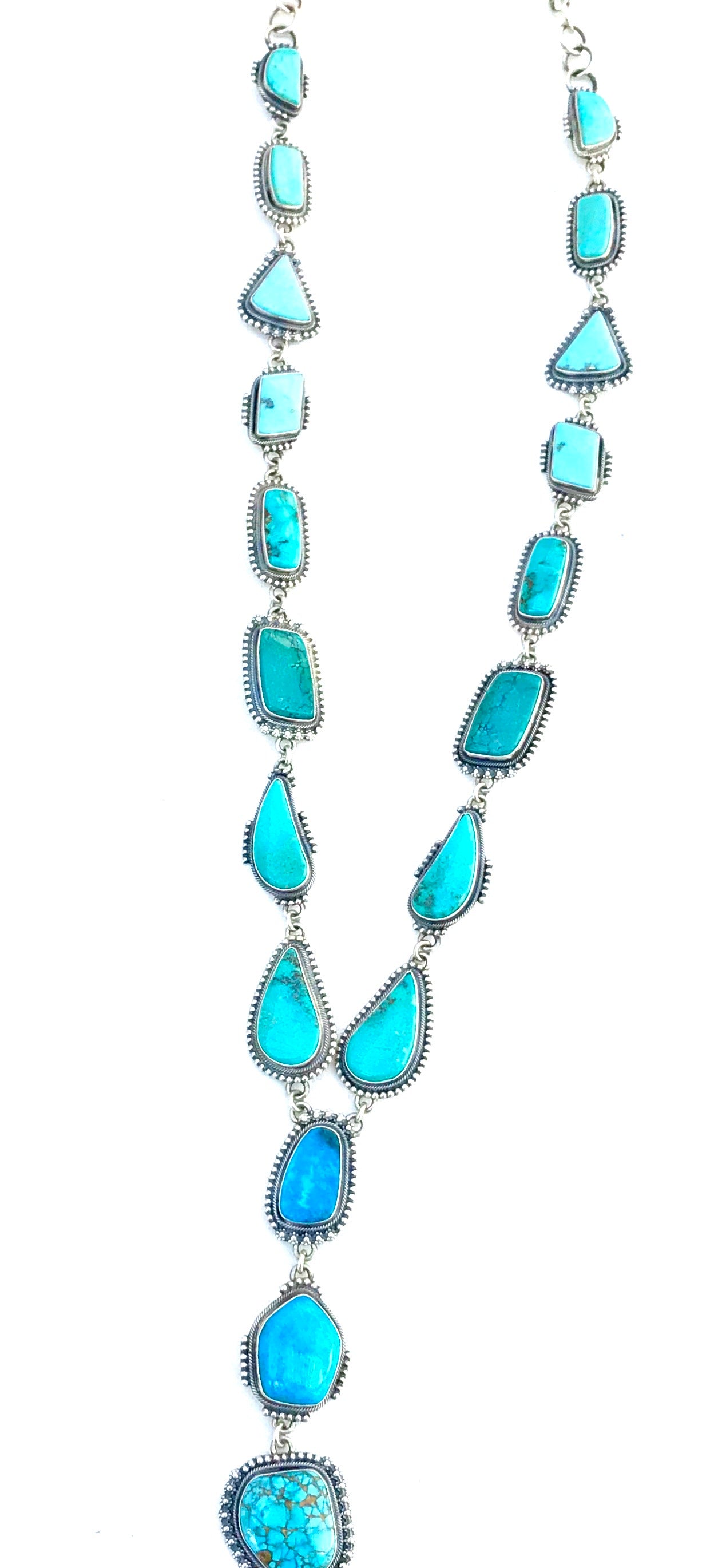 Amazing super long Navajo turquoise Stunning long necklace