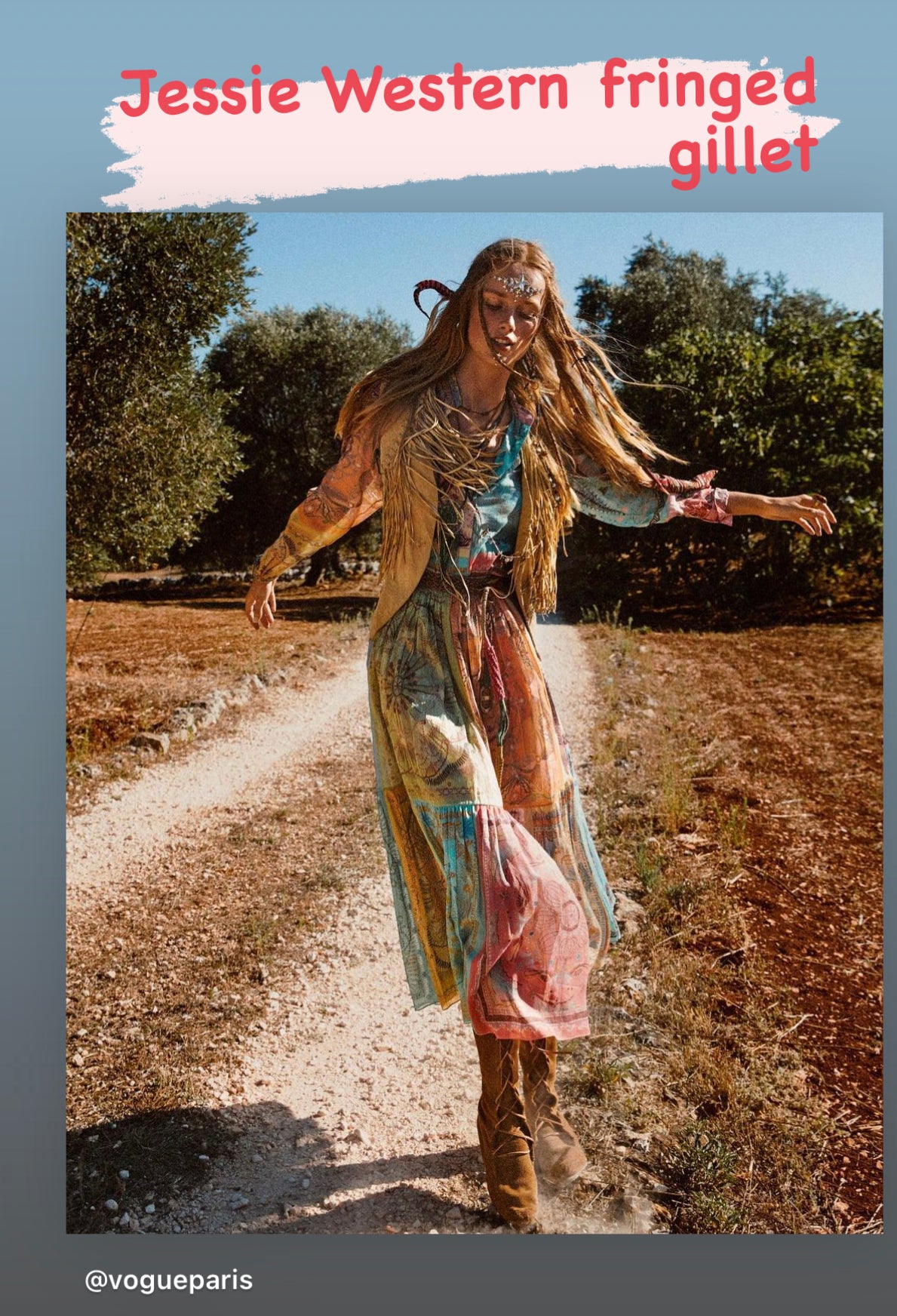 Jessie Western  Fringed waistcoat