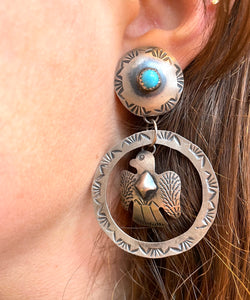 Eagle earrings sterling silver