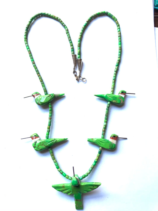 Gaspiate hummingbird power animal necklace