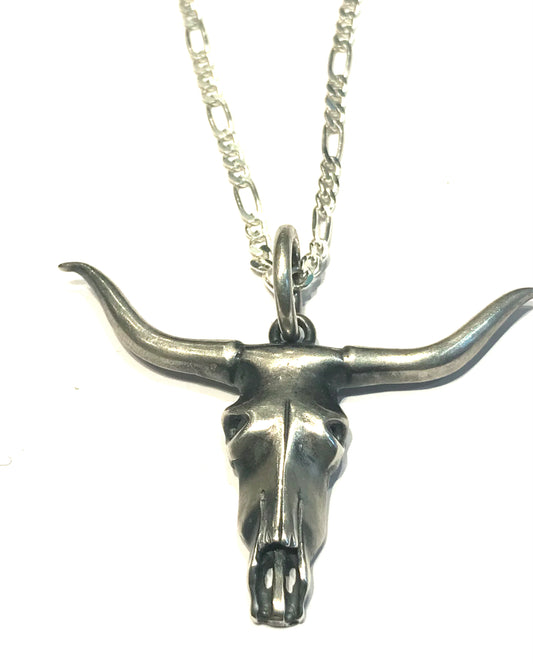 Steer skull pendent