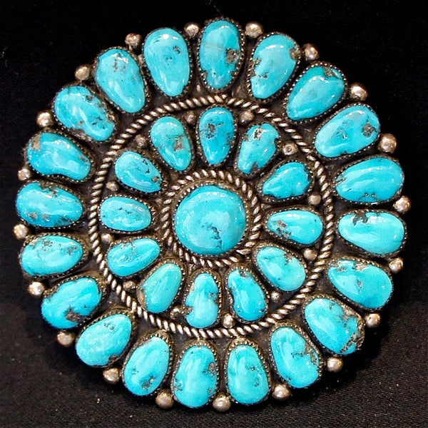 Turquoise Cluster Pin/Pendant.