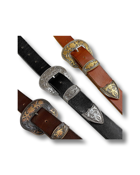 Jessie Western brand belt with ranger buckle