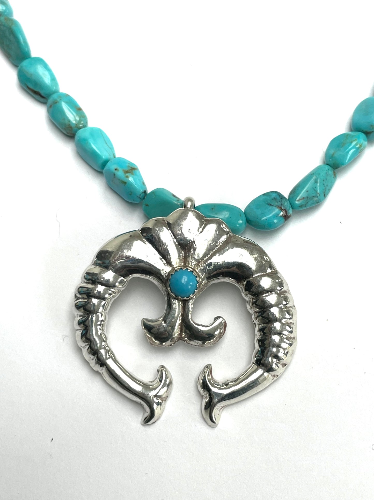 Turquoise naja necklace
