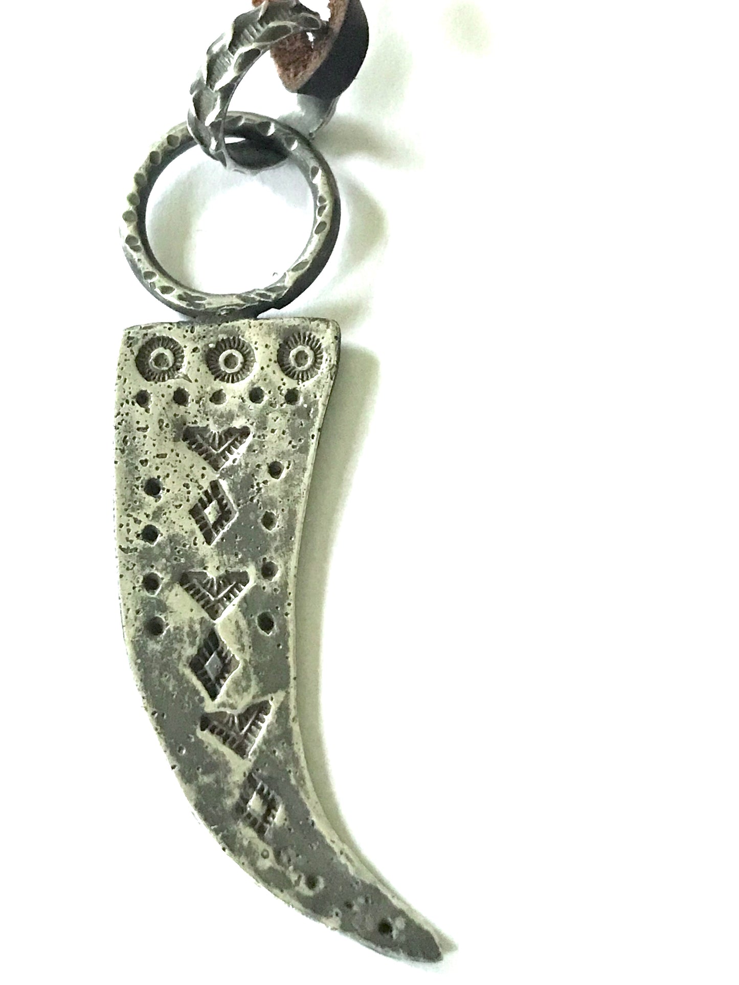 Sterling silver claw necklace crow medicine