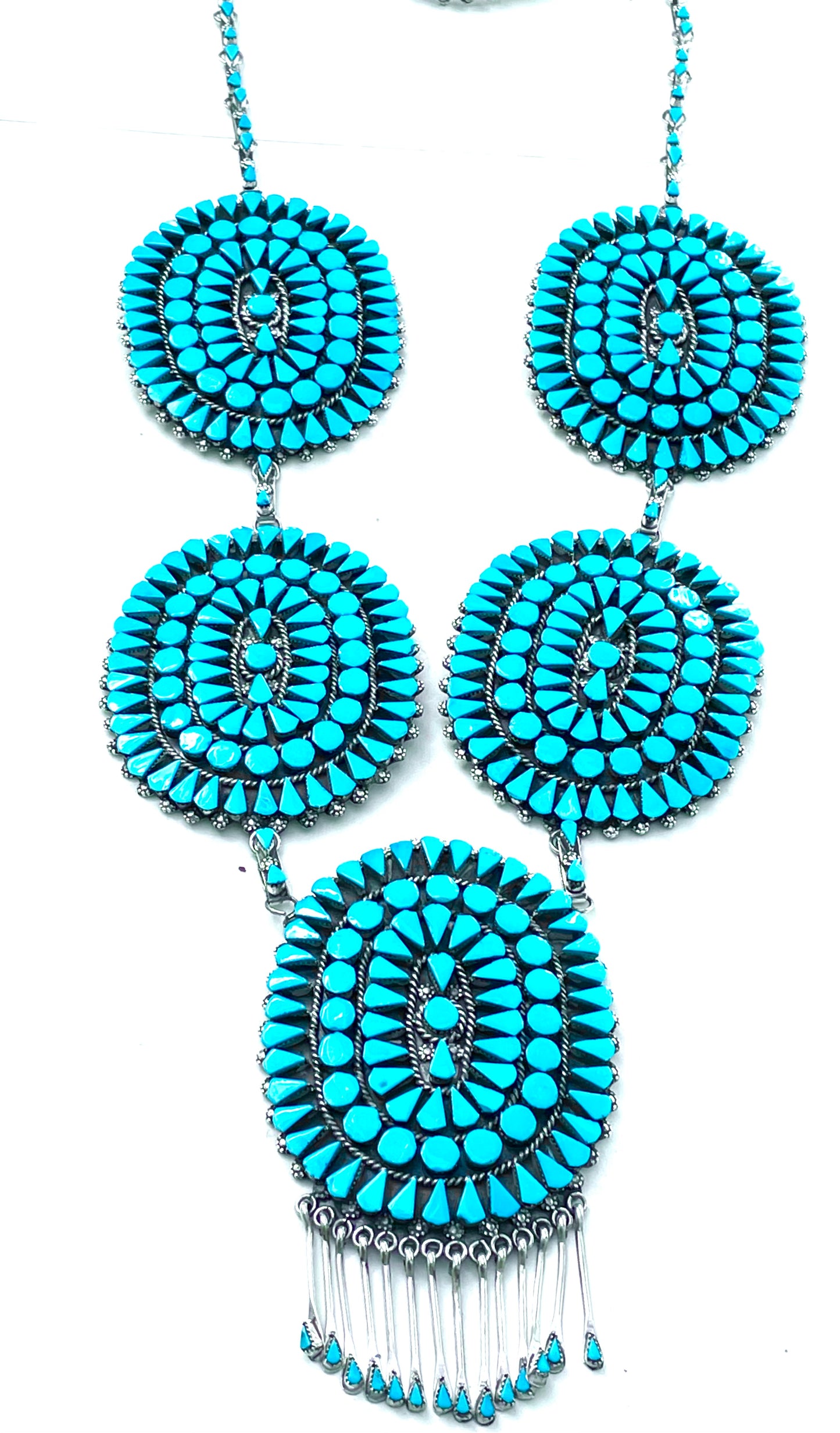 New amazing sleeping beauty cluster necklace