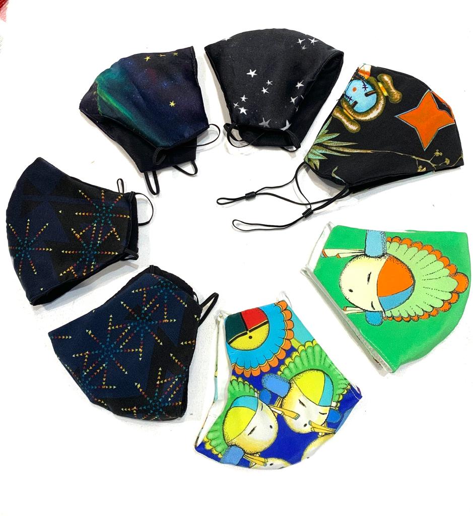 Cornmaiden silk face mask