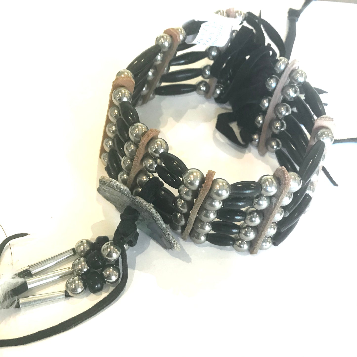 Bone choker navajo made in black