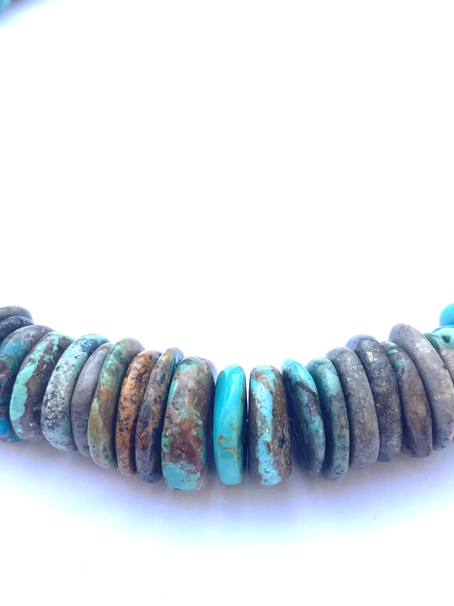 Turquoise necklaces Amazing stacked short 18 inch necklace