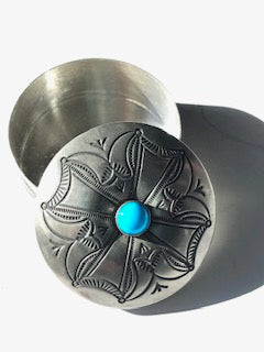 Sterling silver Navajo box