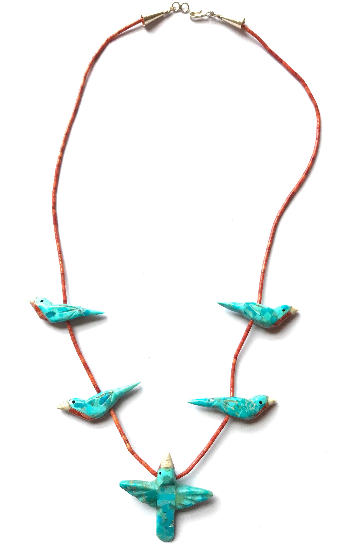 New  turquoise power animal necklace