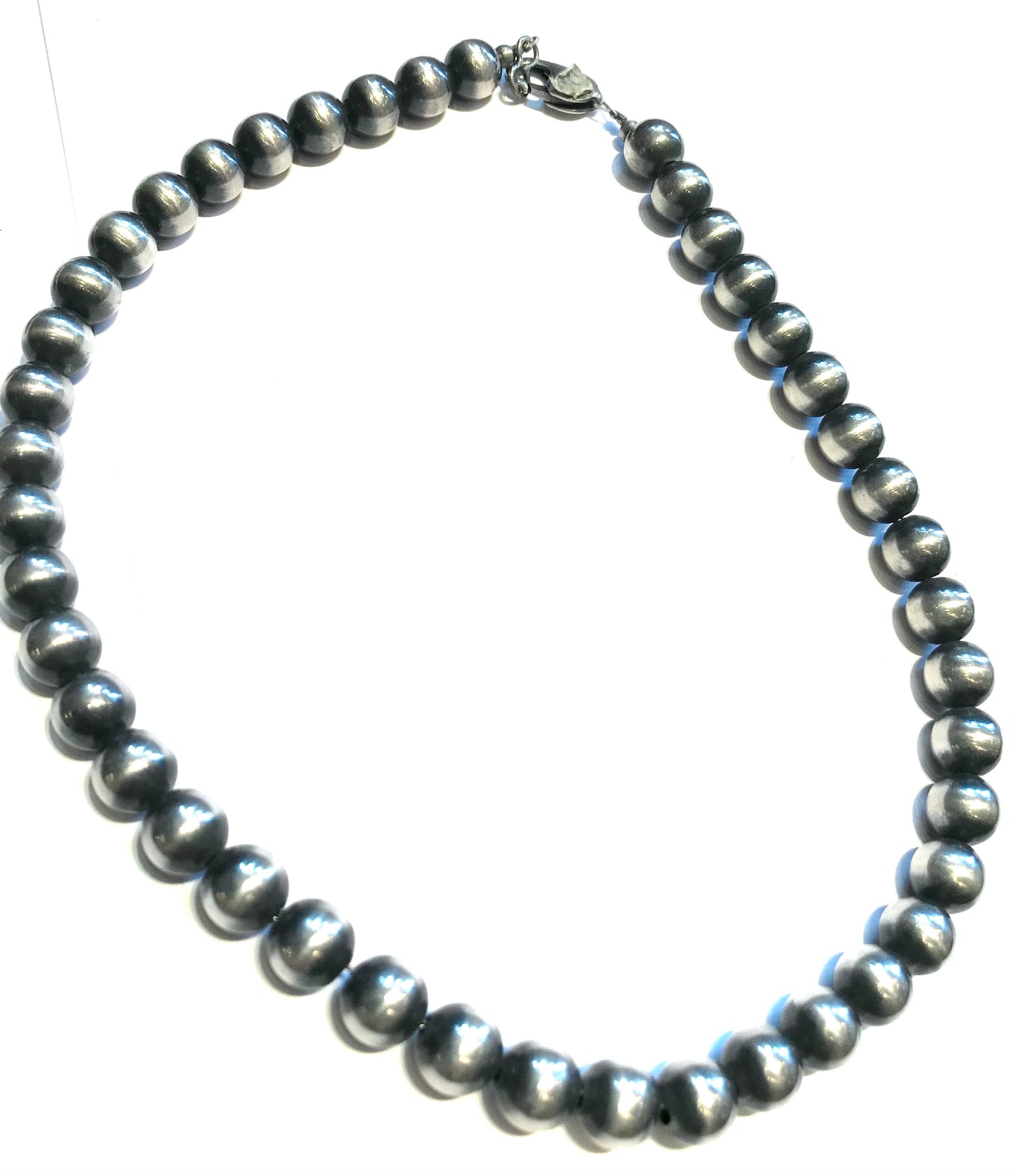 Sterling silver large chain Navajo necklace