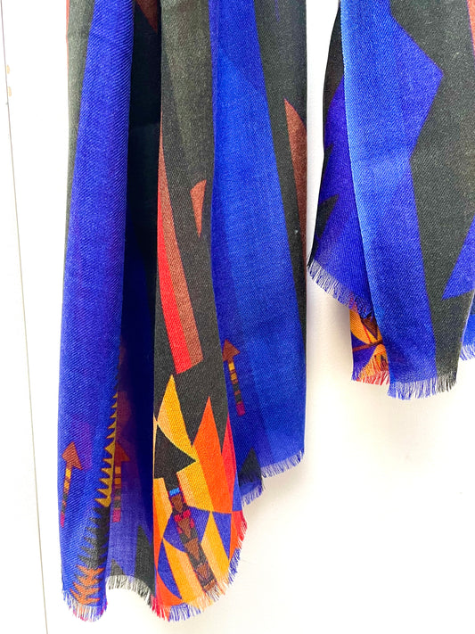 New cashmere / silk scarf / wrap Jessie Western brand