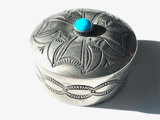 Sterling silver Navajo box