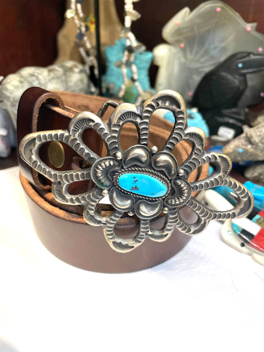 Sand cast belt buckle