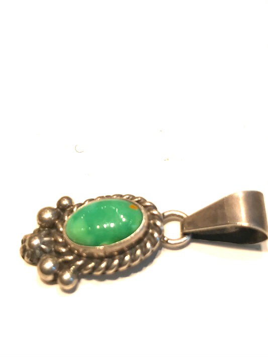 Mini rare emerald green pendent