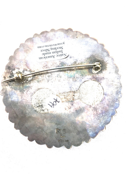 Turquoise gem quality pin /pendent