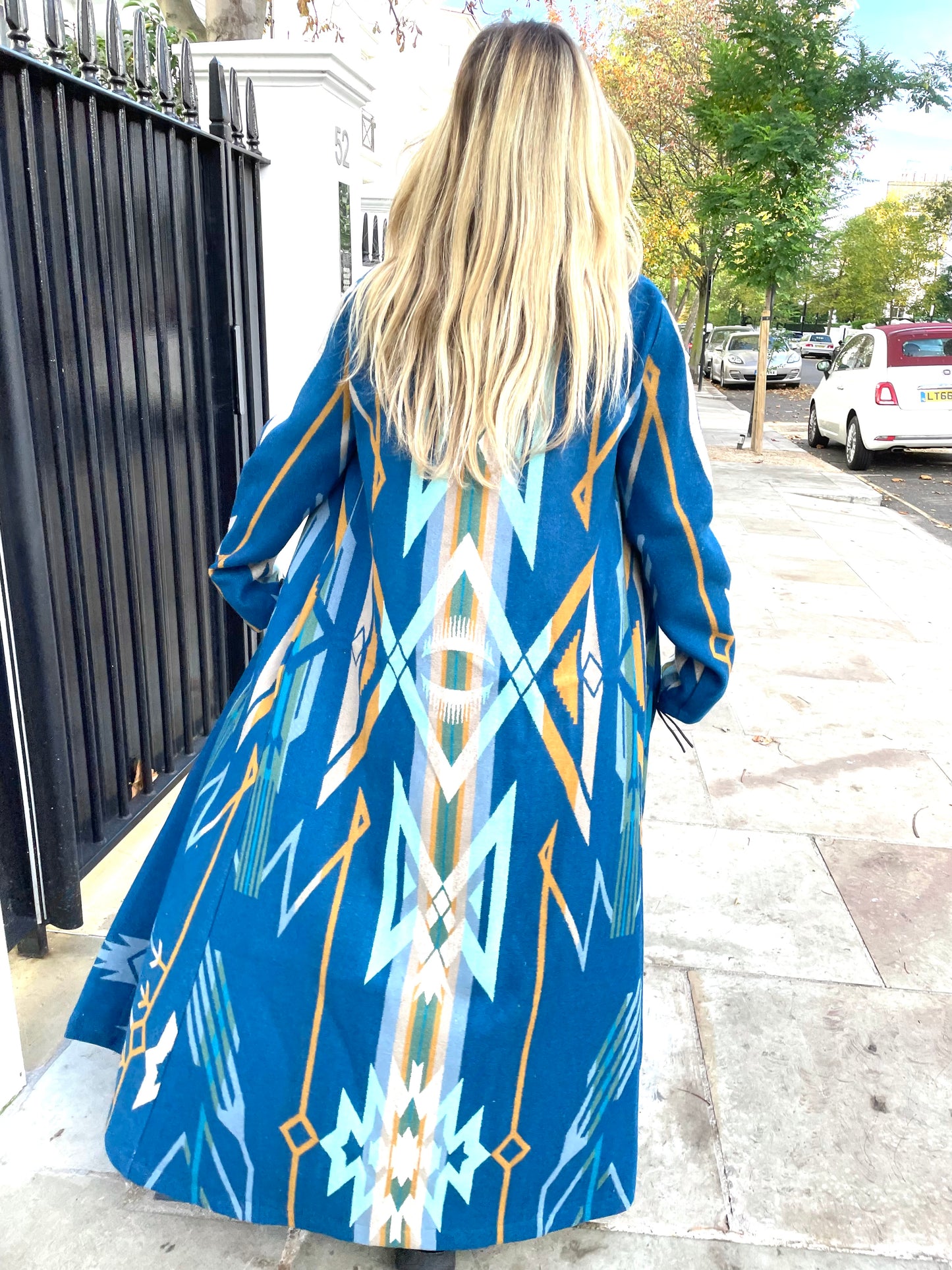 Jessie Western New night weave  blanket coat