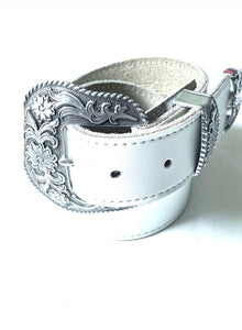 White belt with buckle