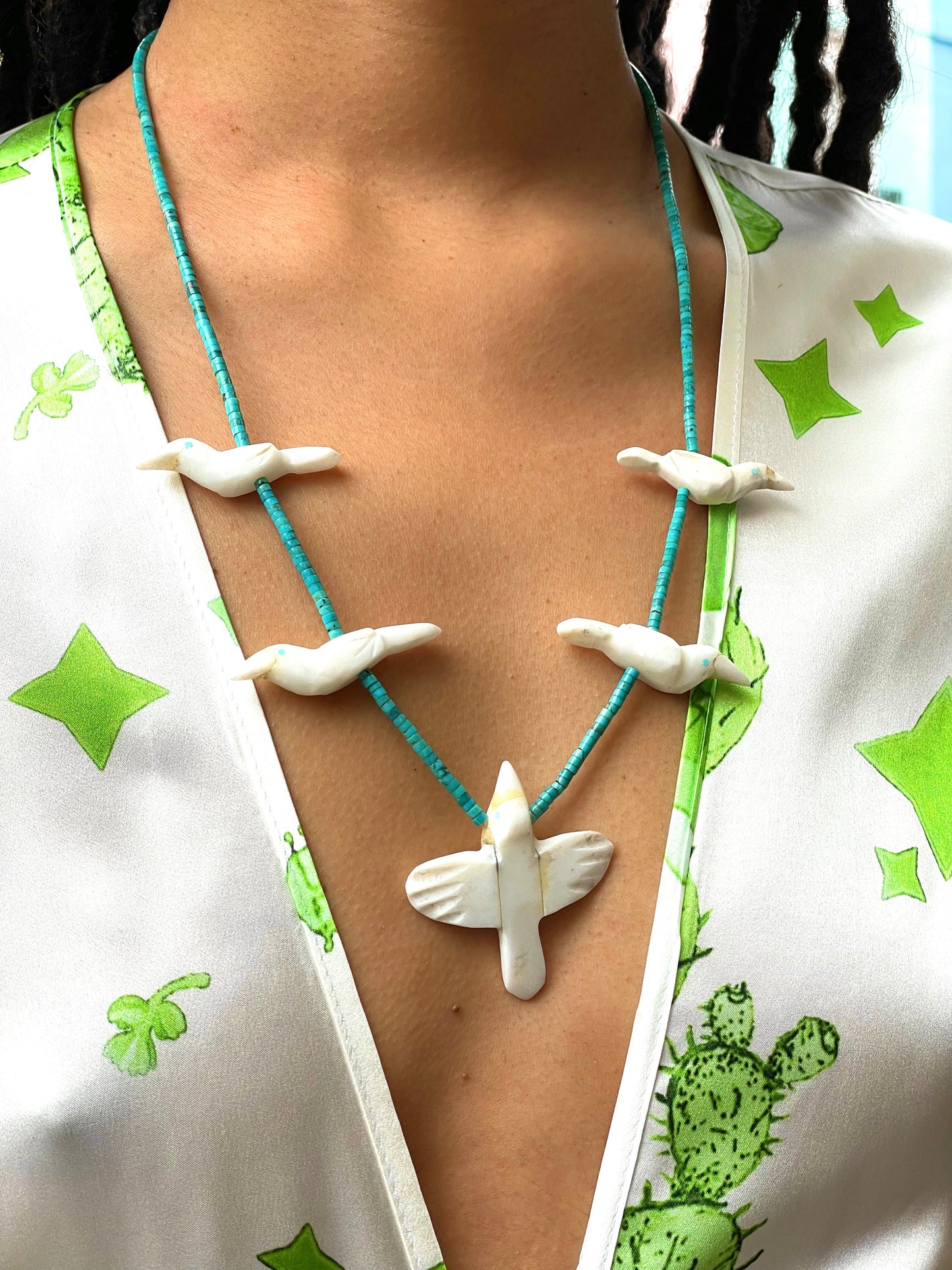 Short onyx eagle necklace