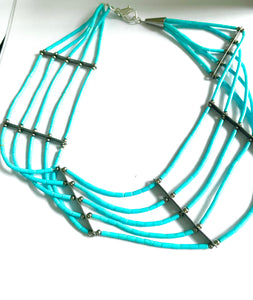 Navajo choker turquoise / sterling silver