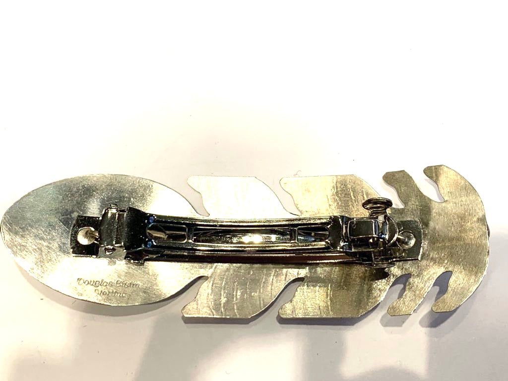 large sterling silver   hair clip