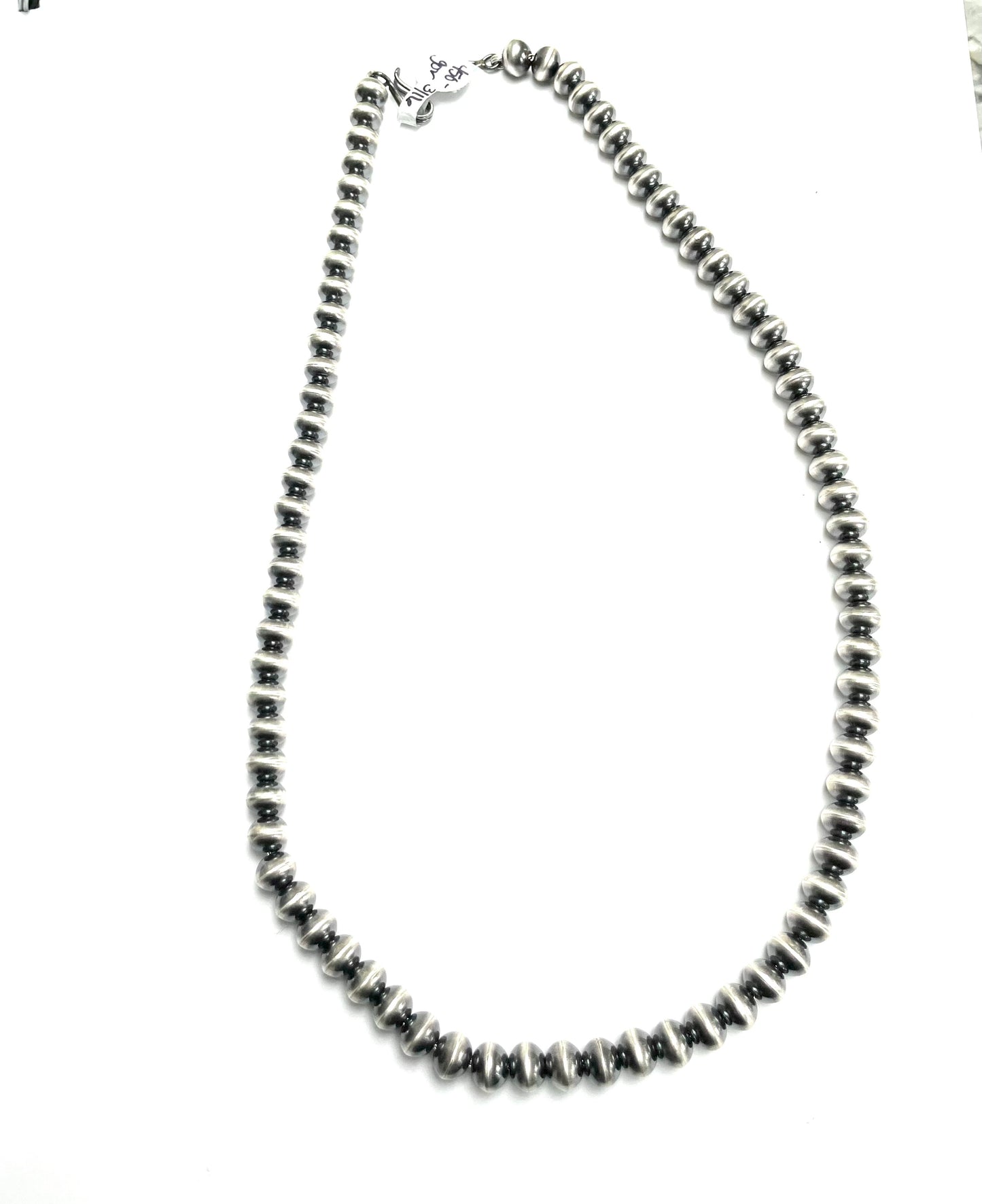 Sterling silver Navajo heavy gauge silver necklace