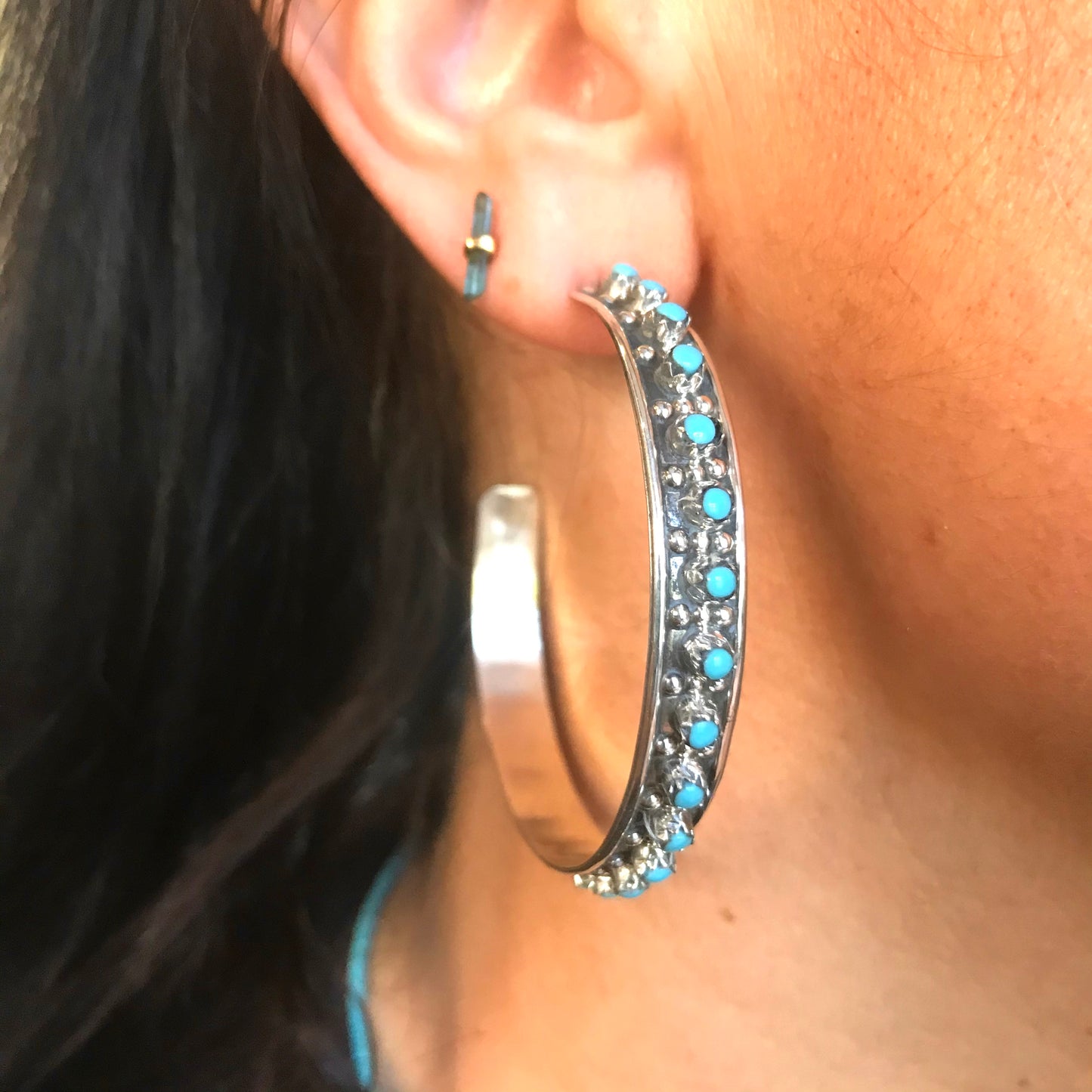 Large hoop earring