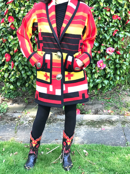 Jessie western oversize concho coat