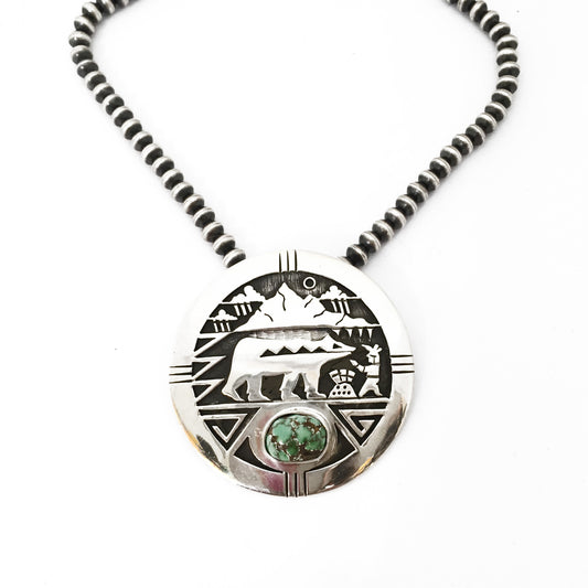 Navajo storyteller pendent