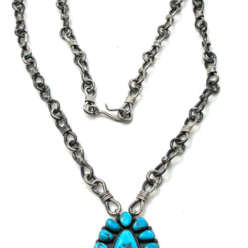 Stunning heavy gauge sterling silver necklace
