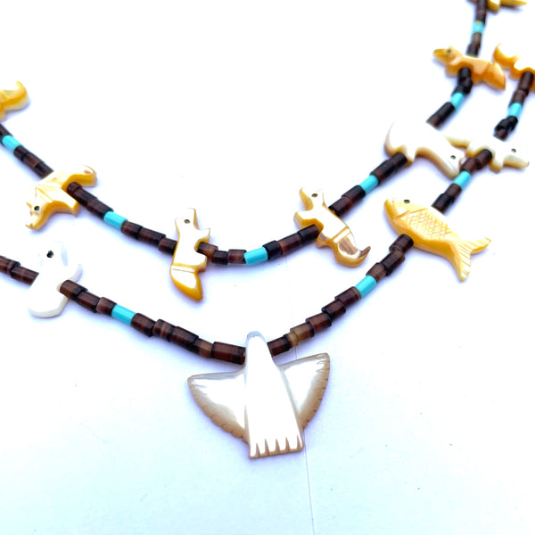 New double strand  power animal necklace stunning