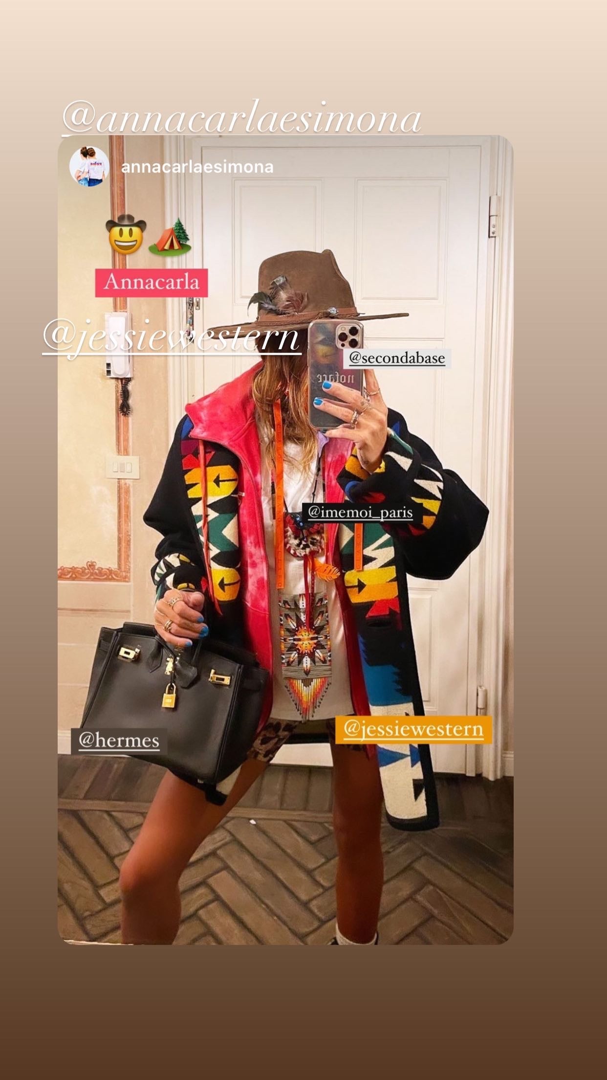 Jessie Western Black  Morning Star Beaded Crossbody Bag