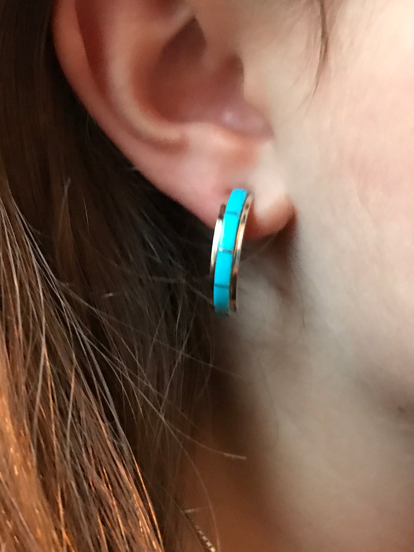 Turquoise hoop