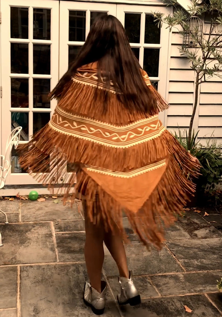 Pre order Jessie Western Fringed  poncho