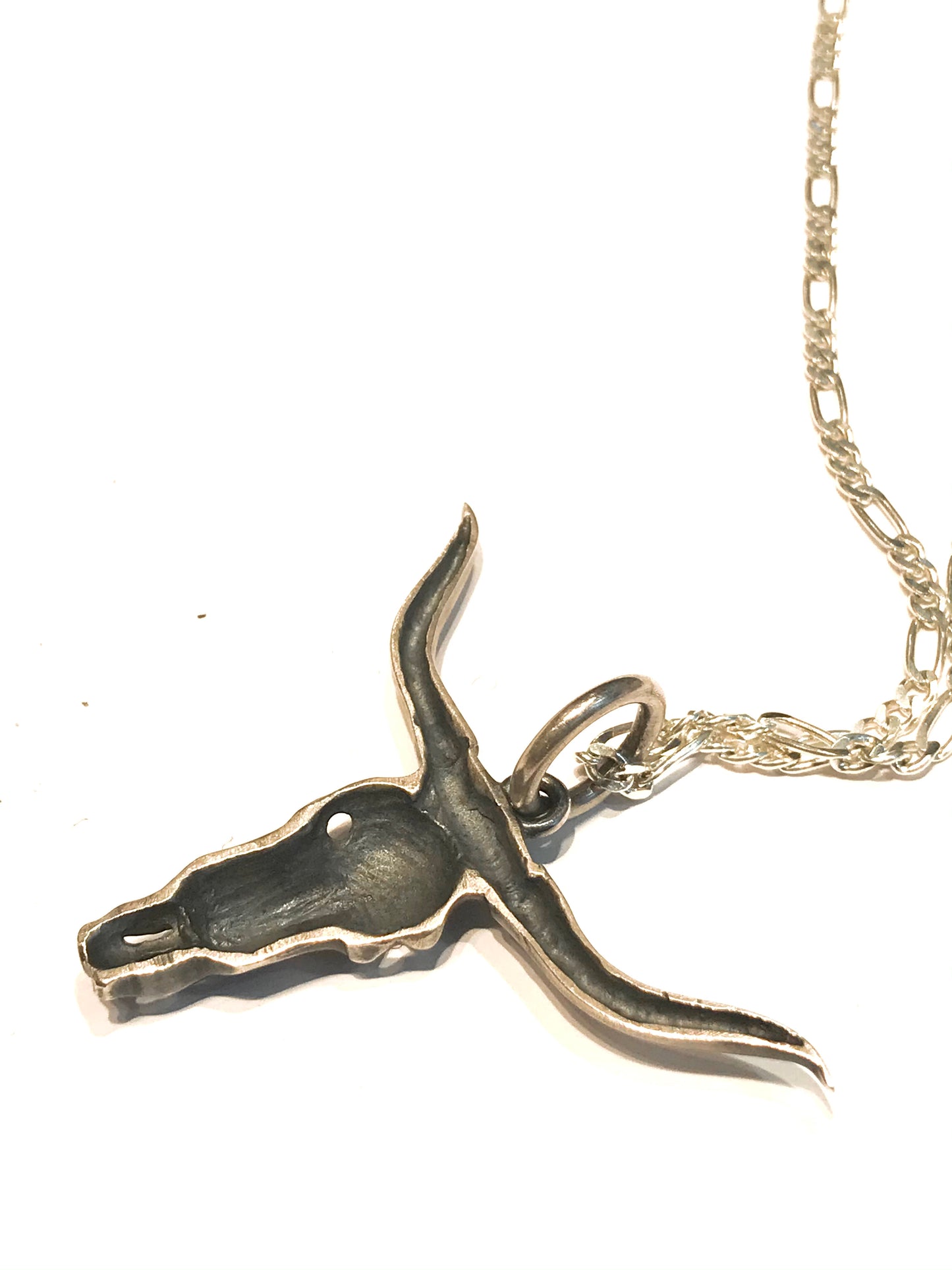 Steer skull pendent