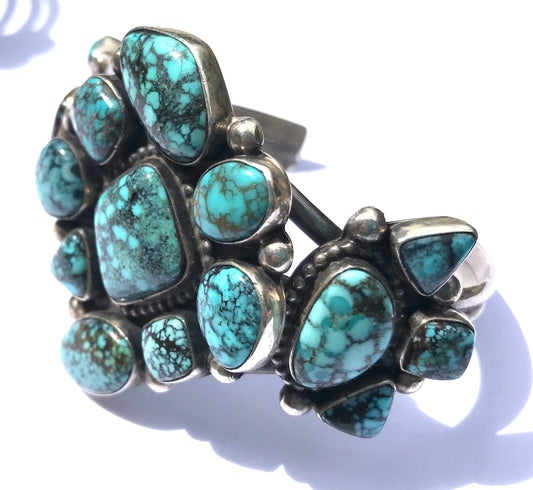 Turquoise cluster bracelet