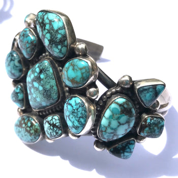 Turquoise cluster bracelet