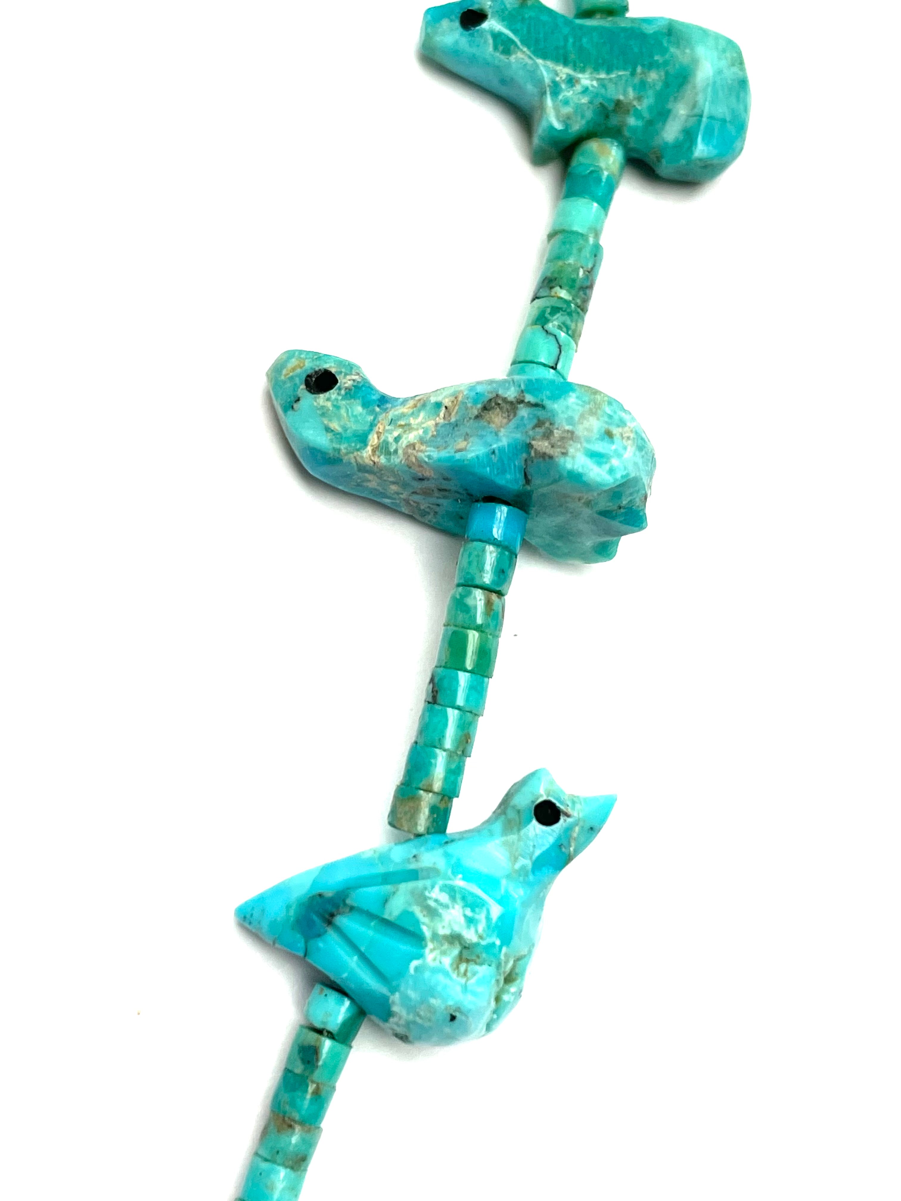 Turquoise New power animal necklace 18 inch