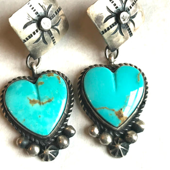 Turquoise Heart earrings