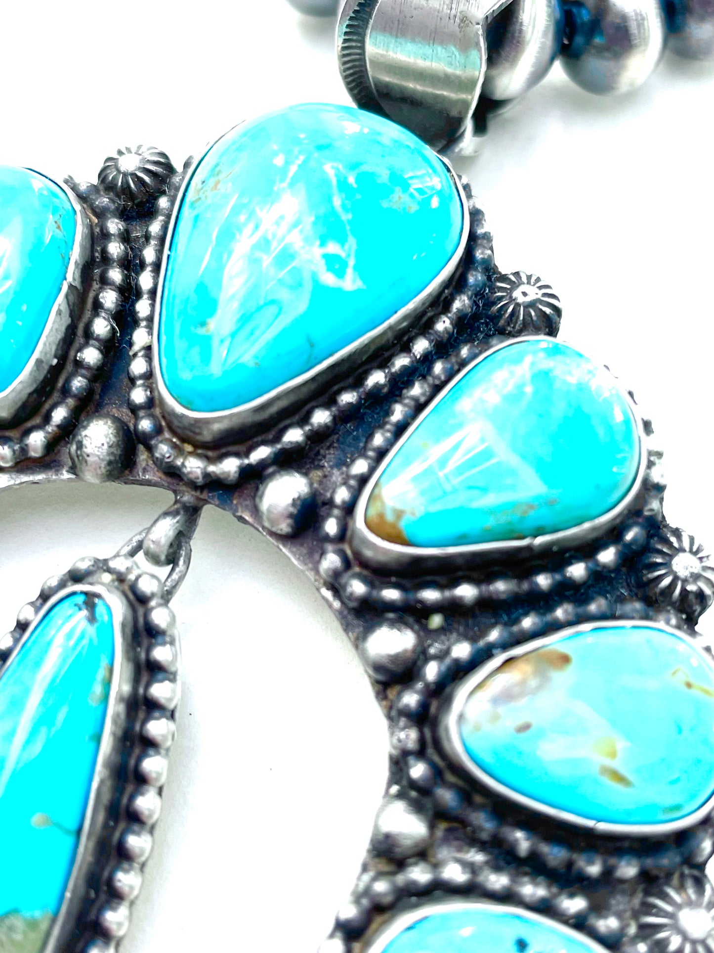 Squash Navajo blossom necklace
