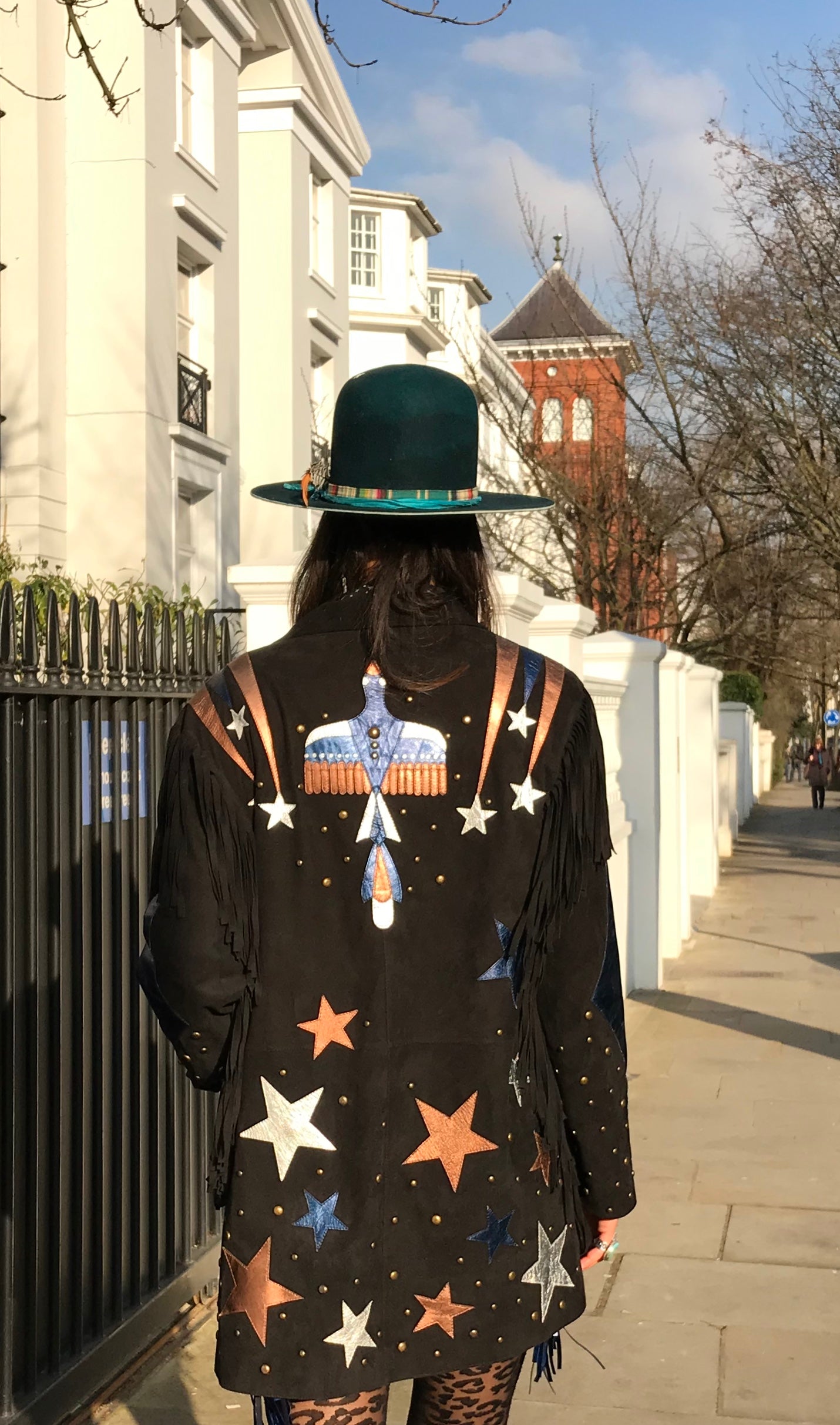 NEW amazing Eagle fringed jacket Jessie Western Brand