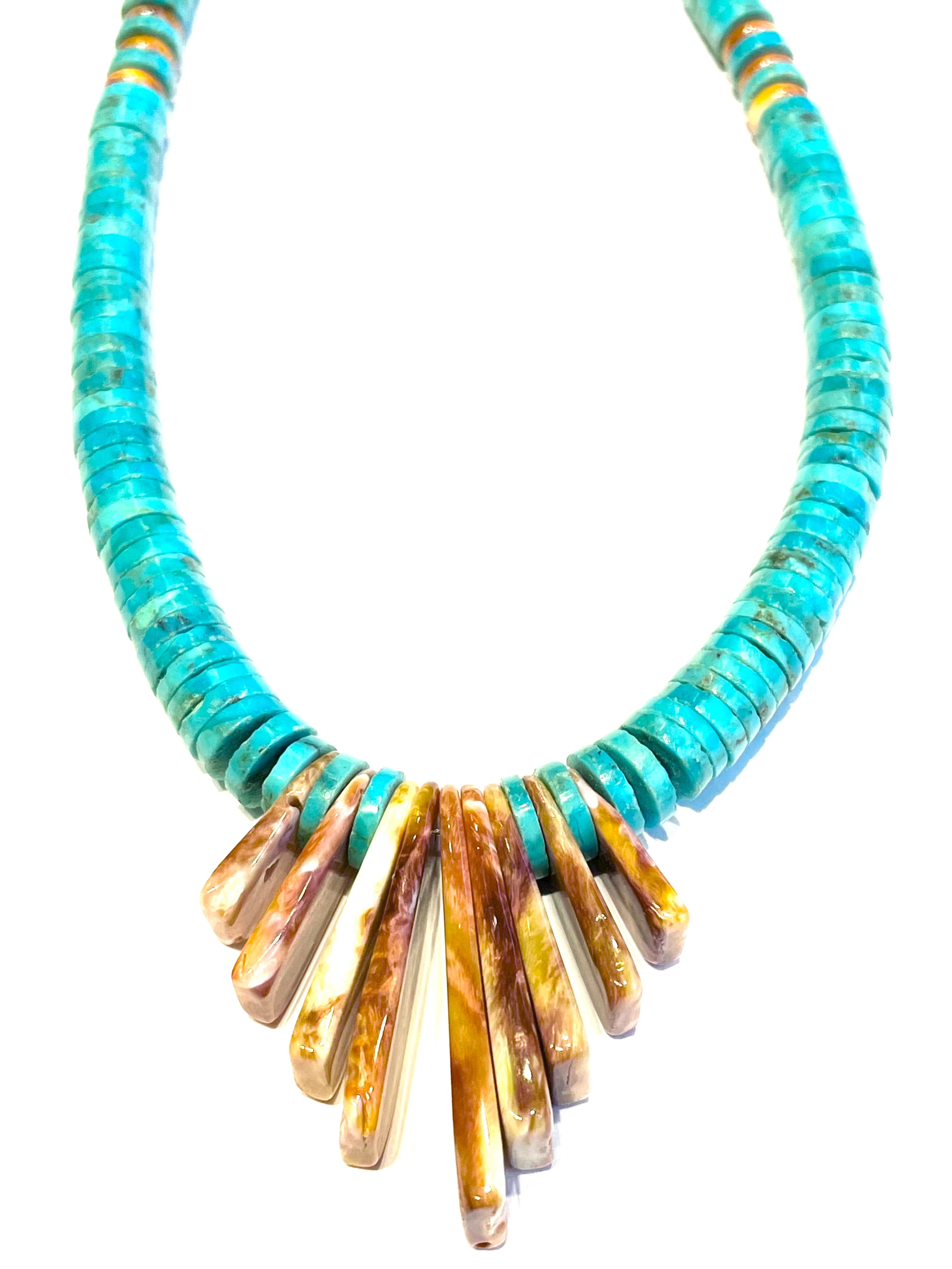 Stunning Santo Domingo turquoise necklace