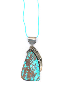 Navajo vintage 1970s turquoise pendent