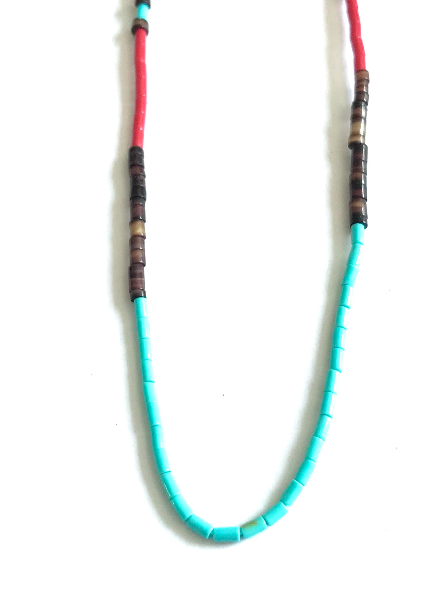 16 inch multi micro stone strand necklace